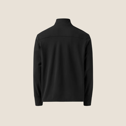 Recycled Black Quarter Zip