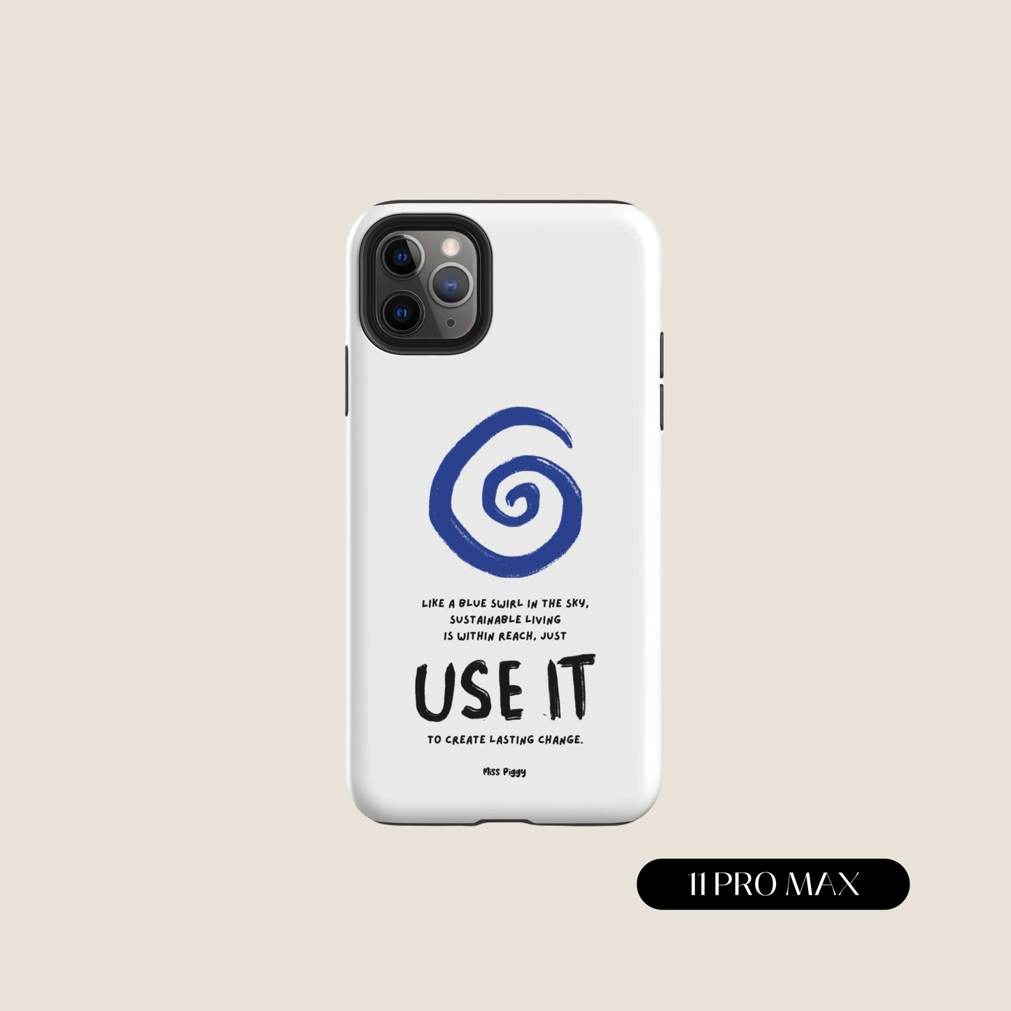 WHITE SWIRL iPhone® Tough Case