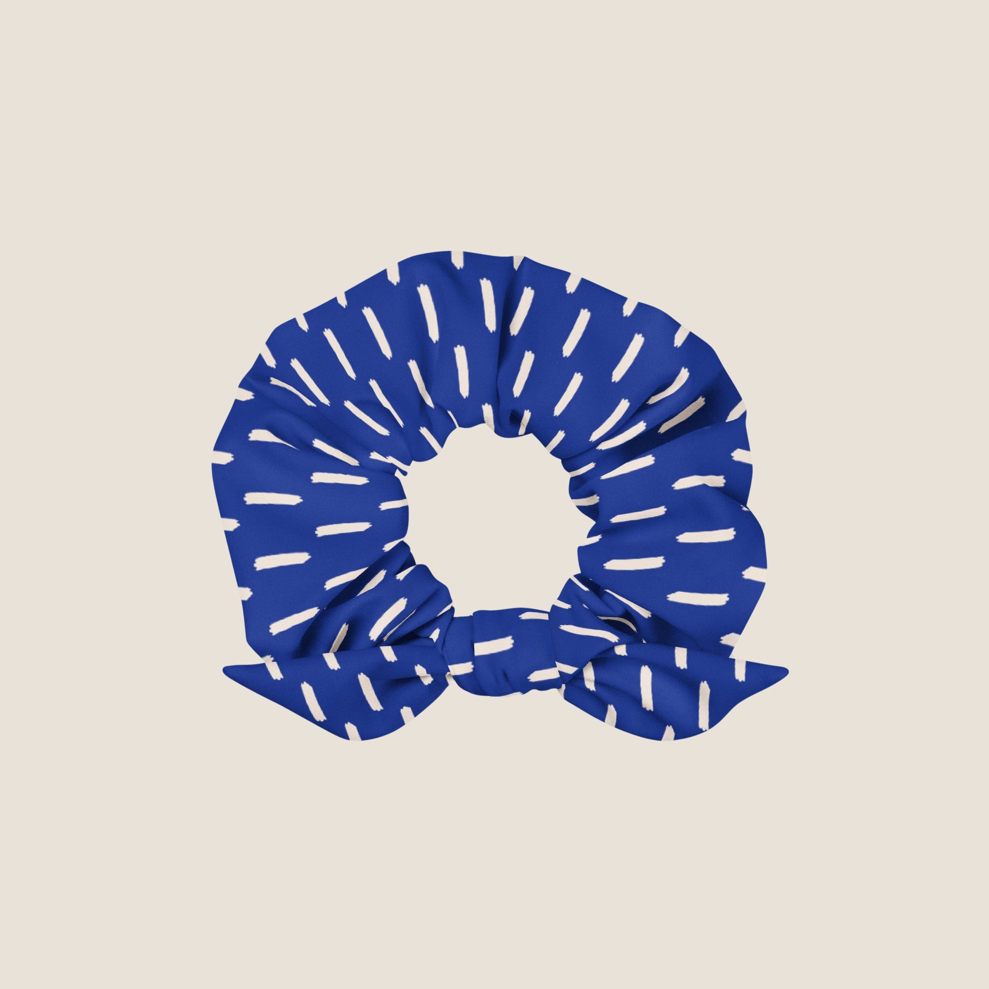 BLUE LINES Recycled Scrunchie