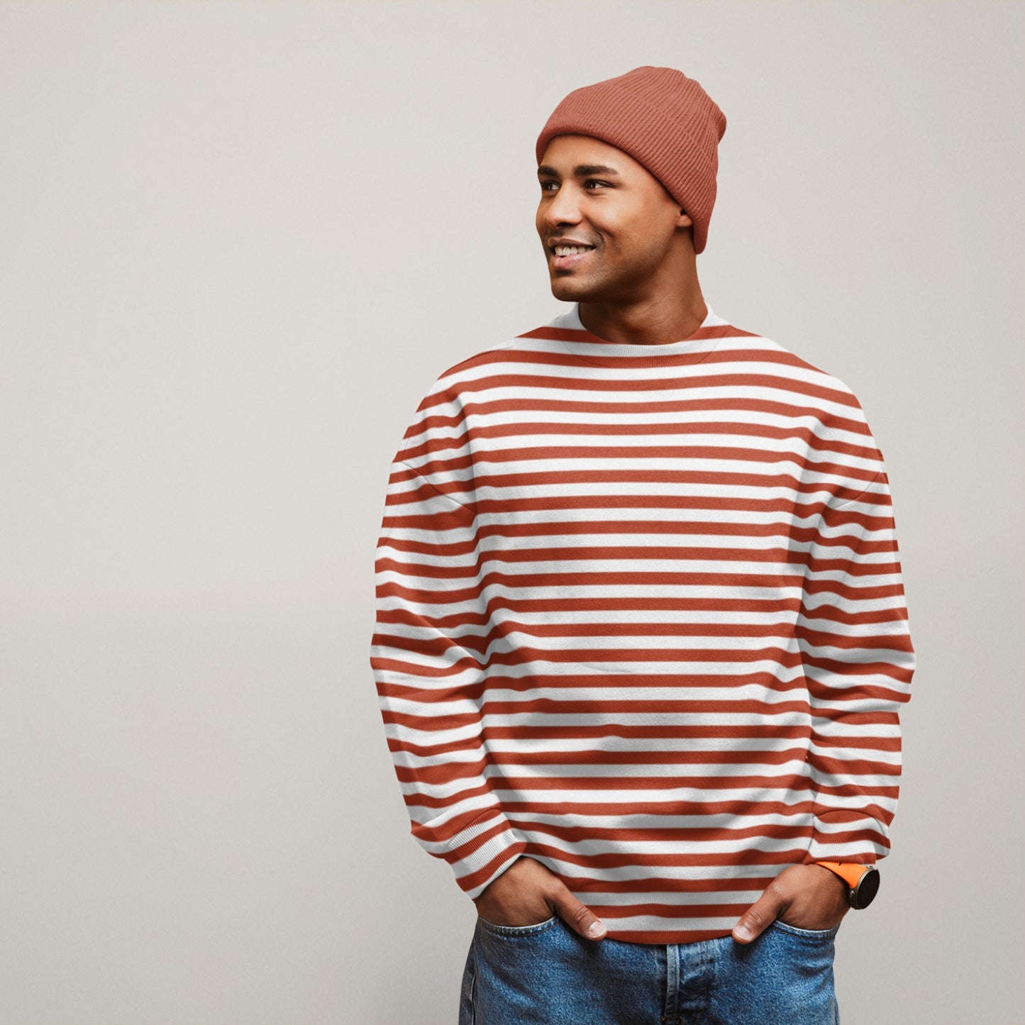 RED STRIPES Recycled Sweater