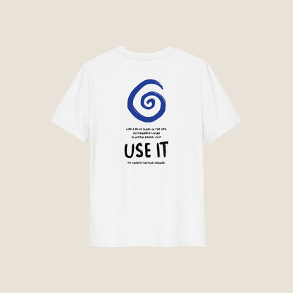 WHITE SWIRL Organic T-shirt