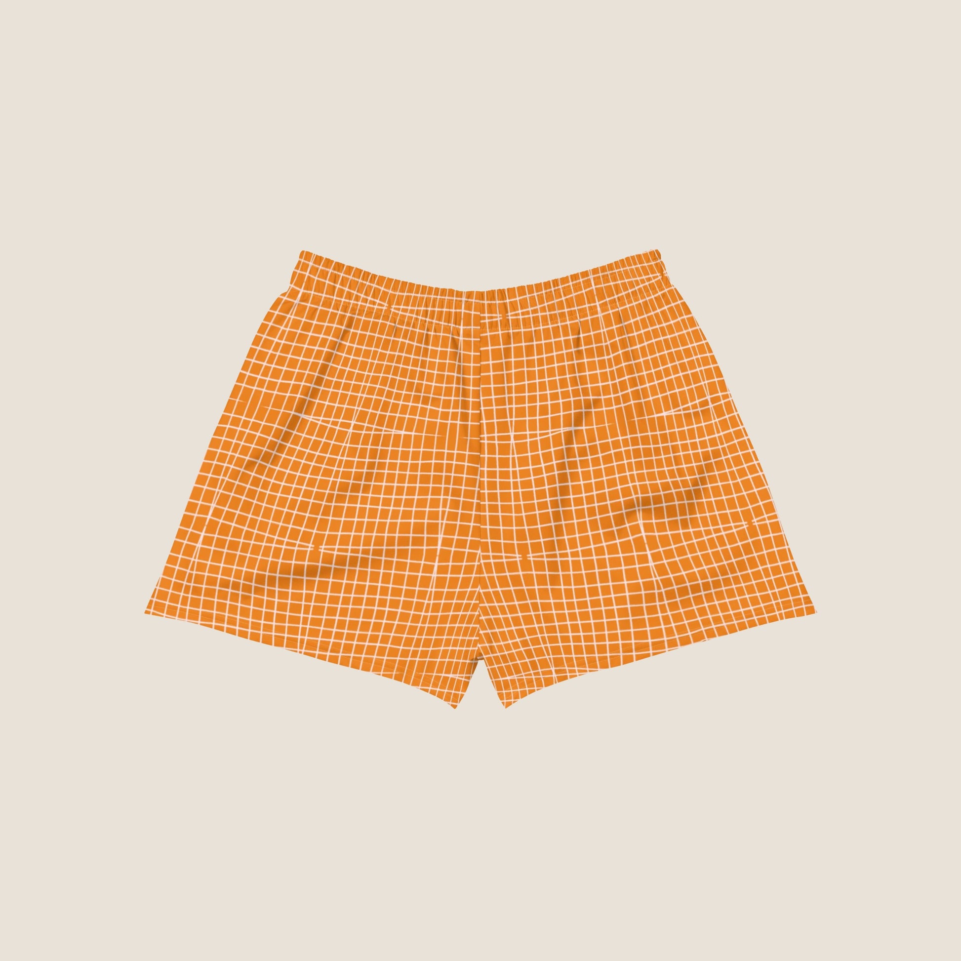 ORANGE SQUARES Recycled Shorts