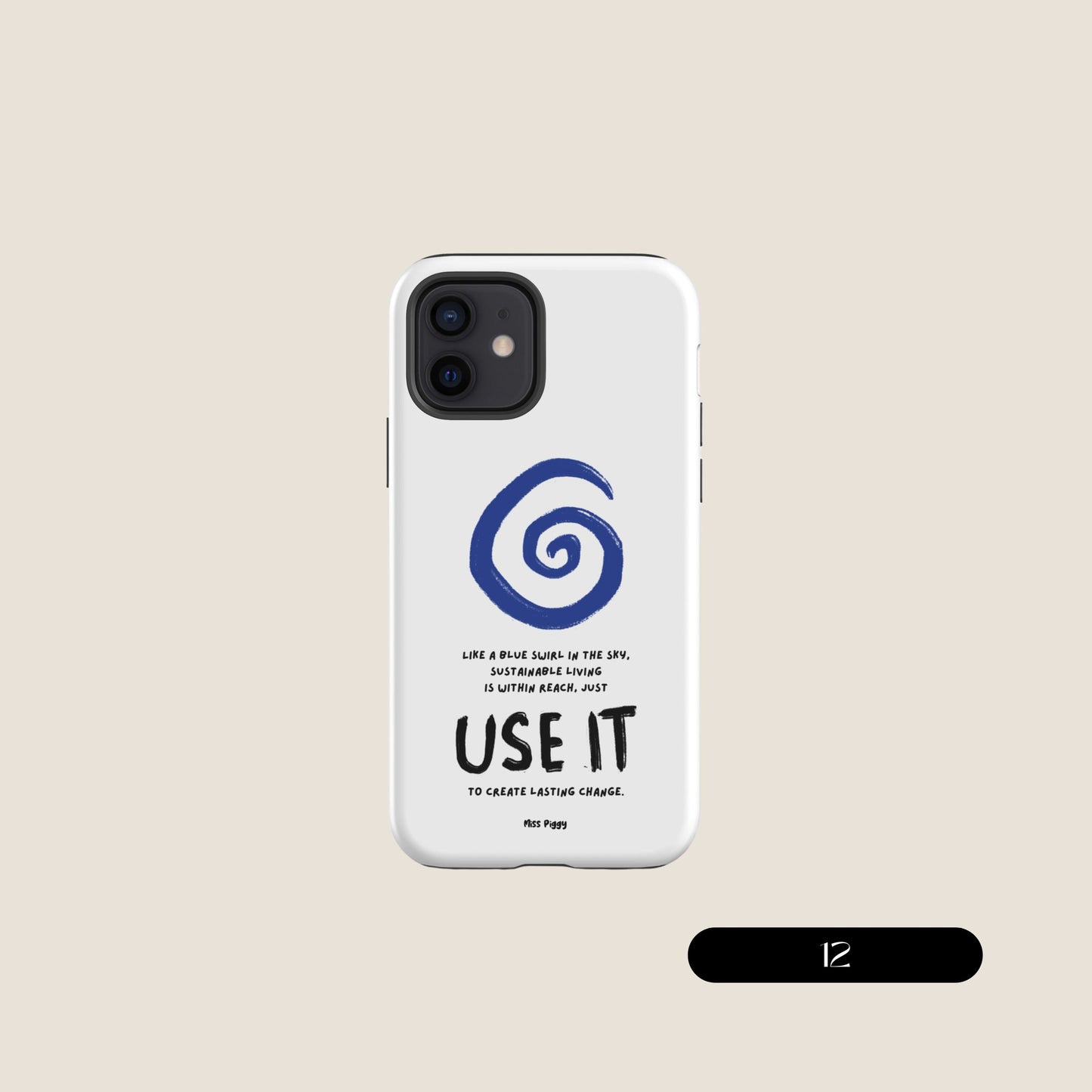 WHITE SWIRL iPhone® Tough Case