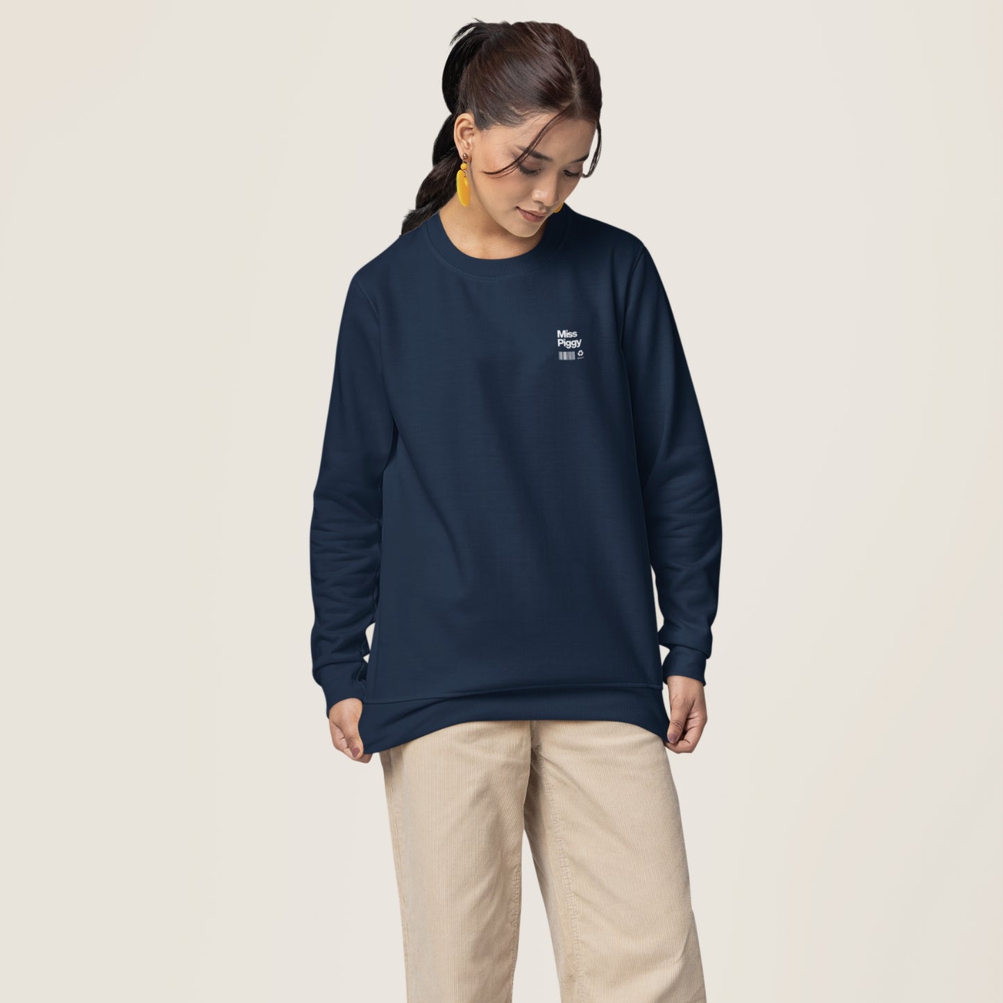 HUMAN BEING Navy Organic Sweater