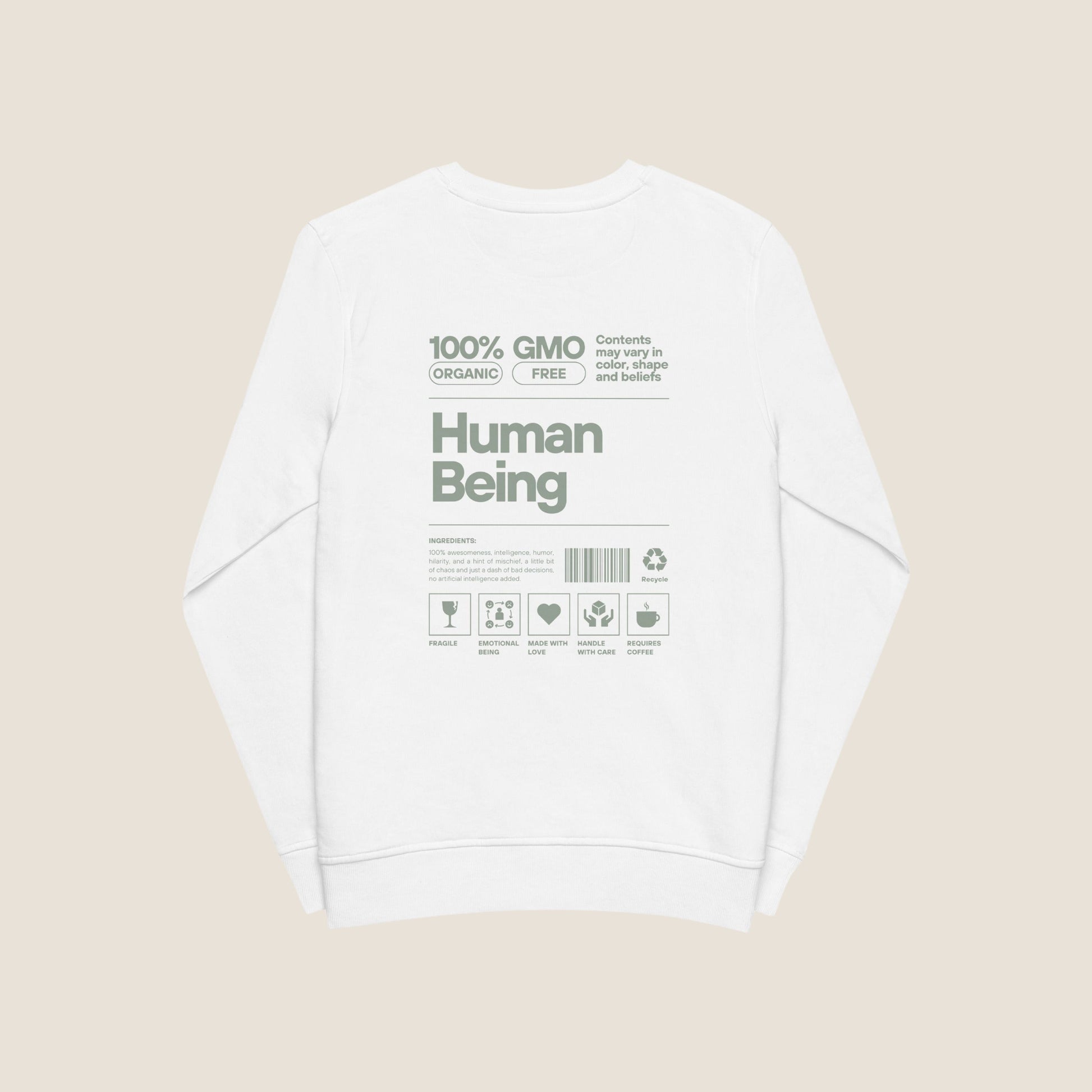 WHITE HUMAN BEING Organic Sweater