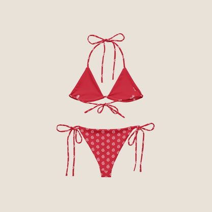 RED SWIRL Recycled Bikini