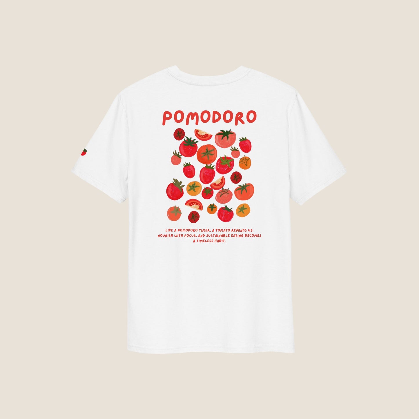 WHITE POMODORO Organic T-shirt