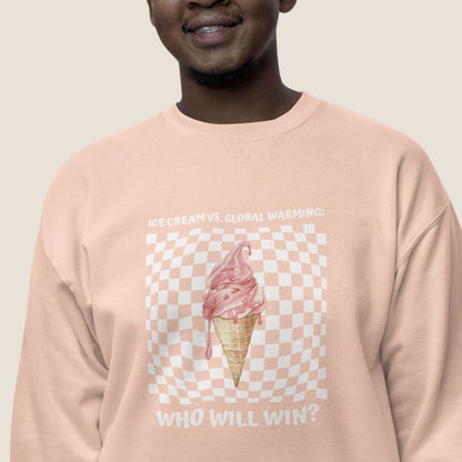 PEACH ICE CREAM Recycled Sweater