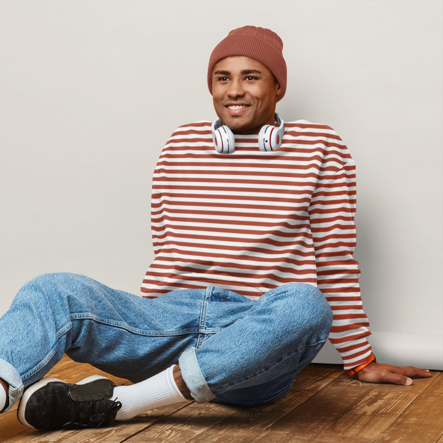 RED STRIPES Recycled Sweater