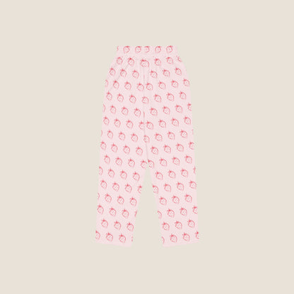 PINK STRAWBERRY Recycled Wide Joggers