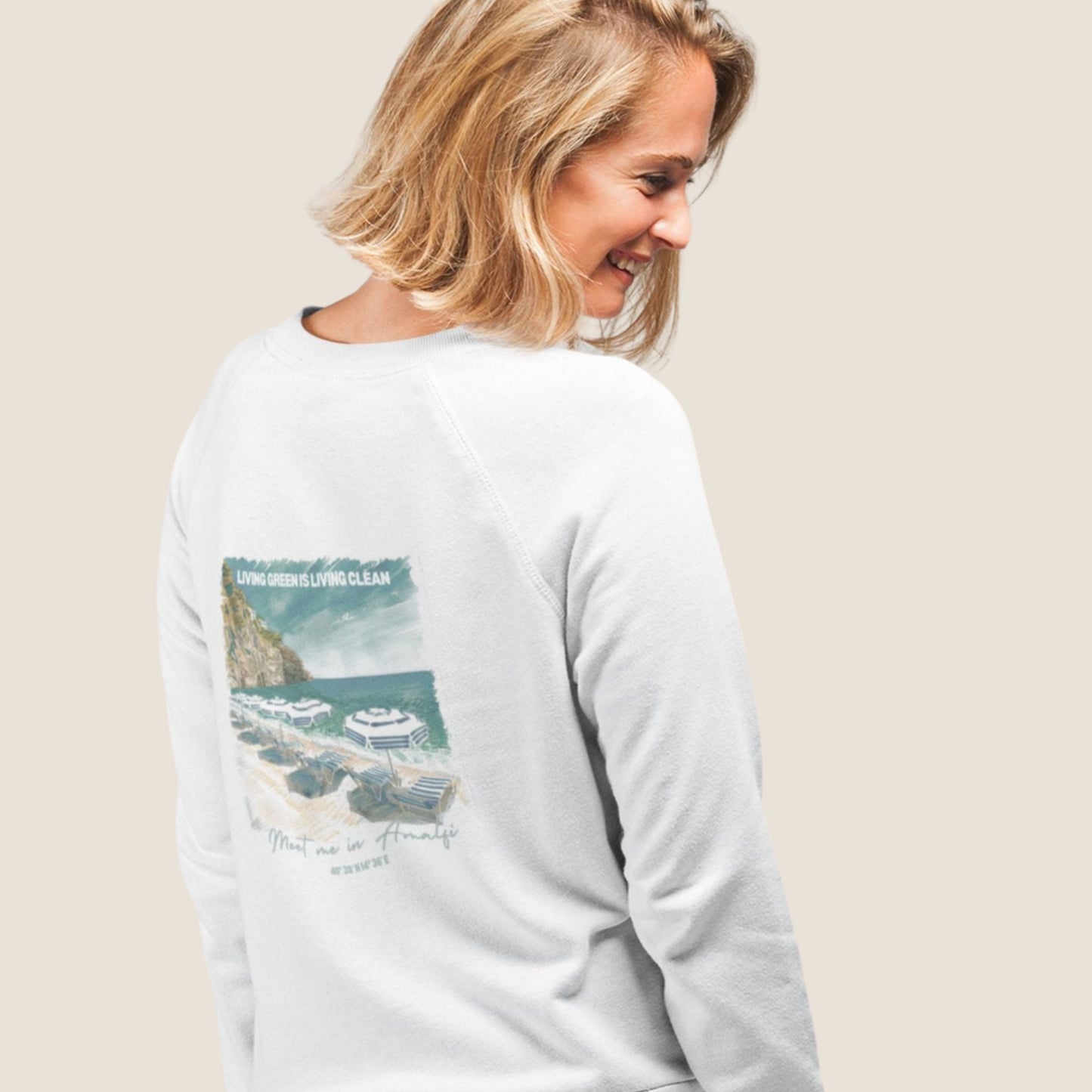 WHITE AMALFI Organic Sweater