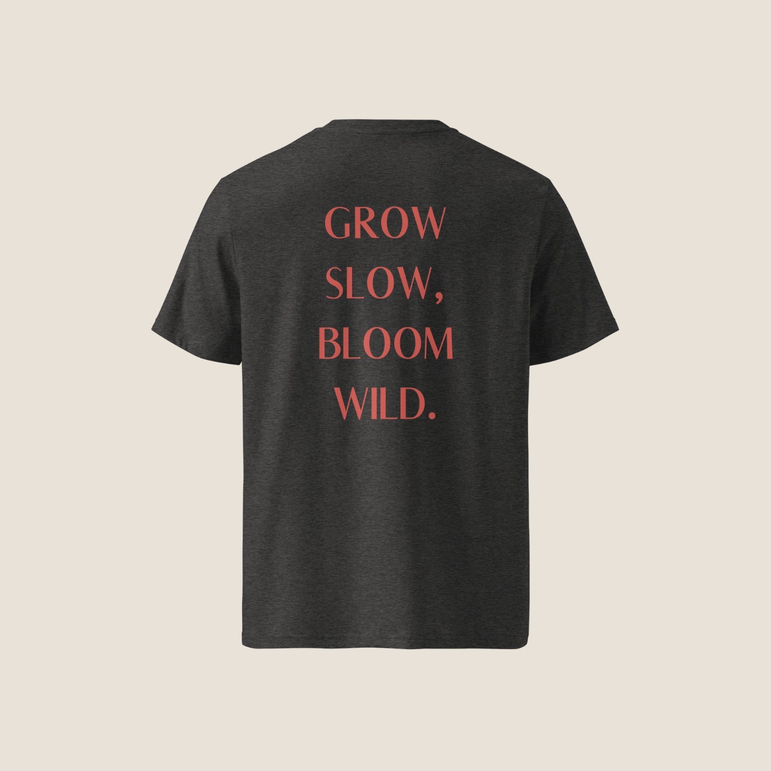 BLOSSOM organic t-shirt dark grey