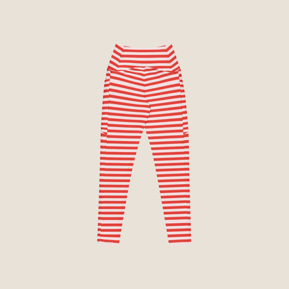 PINK STRIPES Recycled Leggings