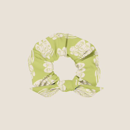 GREEN FACES Recycled Scrunchie