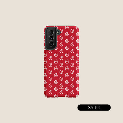 RED SWIRL Samsung® Tough Case