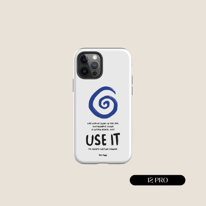 WHITE SWIRL iPhone® Tough Case