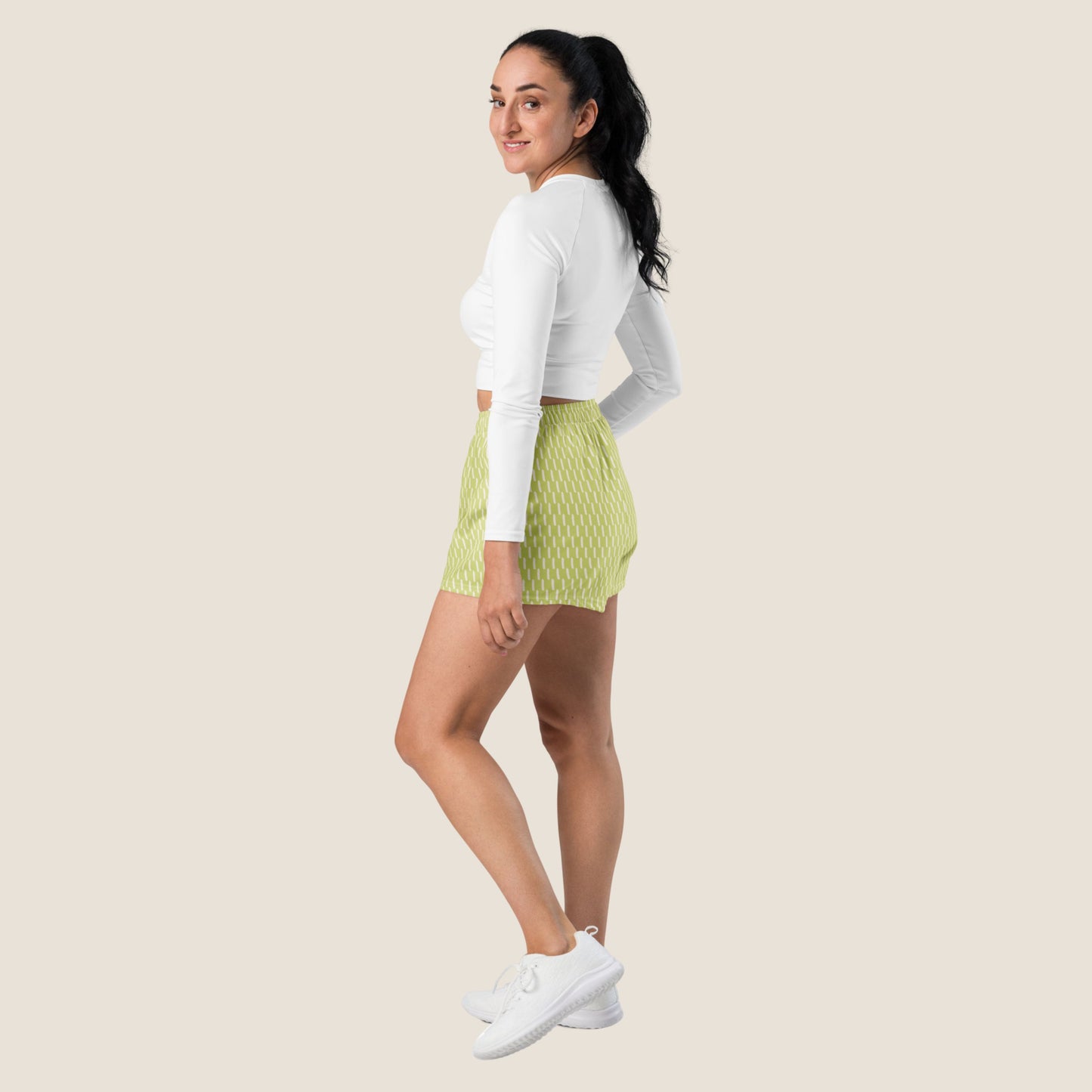 GREEN LINES Recycled Shorts