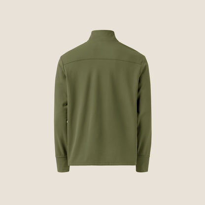 Recycled Fresh Olive Quarter Zip