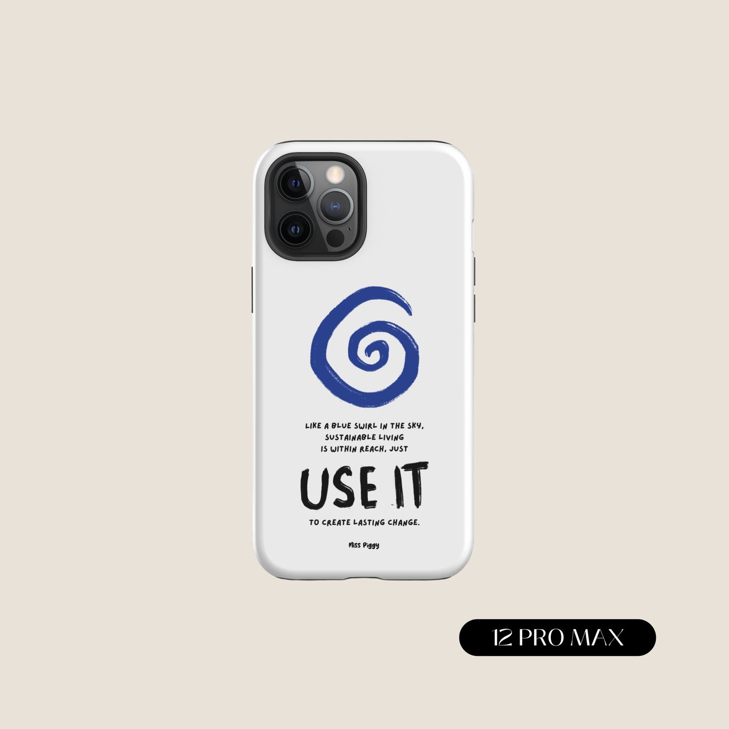 WHITE SWIRL iPhone® Tough Case