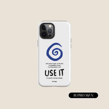 WHITE SWIRL iPhone® Tough Case