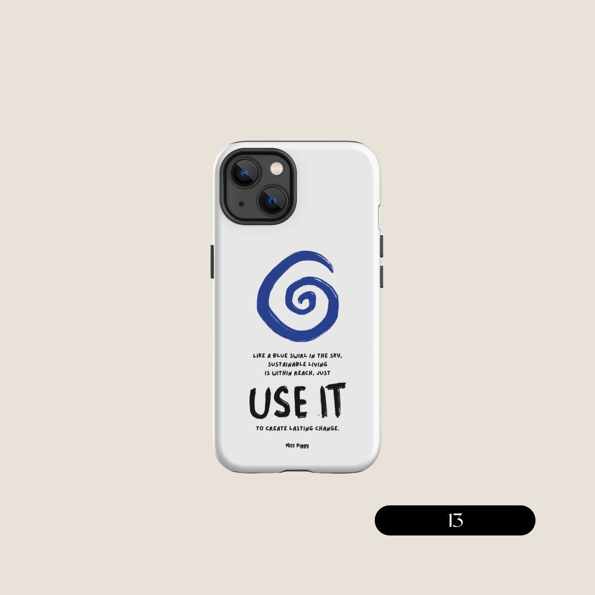 WHITE SWIRL iPhone® Tough Case