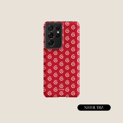 RED SWIRL Samsung® Tough Case