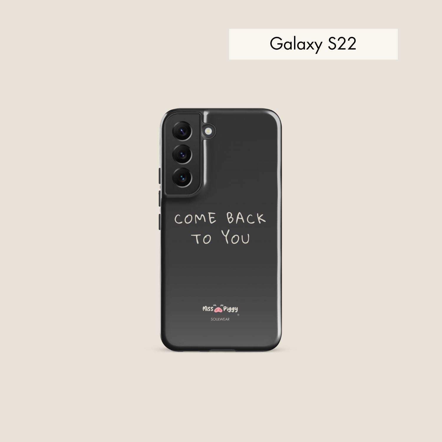 COME BACK charcoal tough phone case for Samsung.
