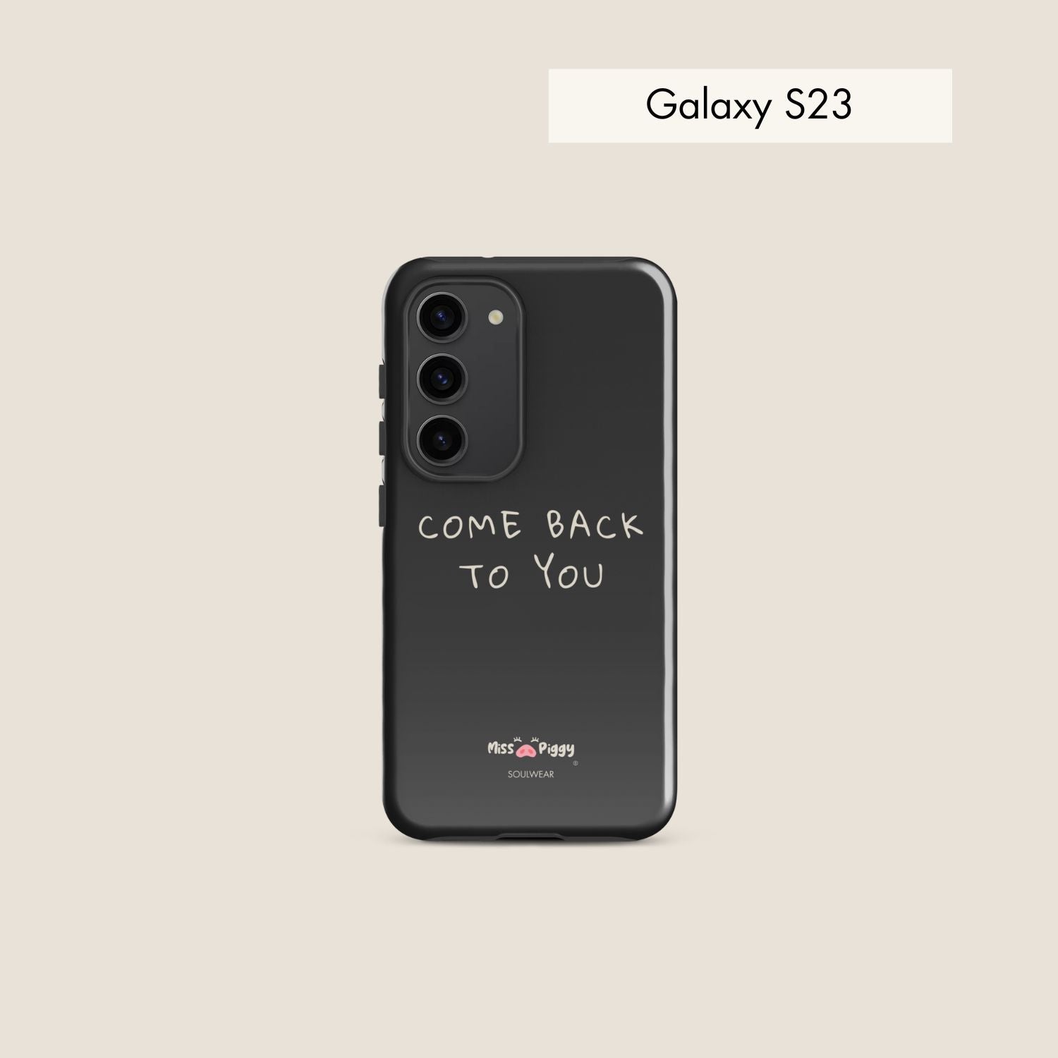 COME BACK charcoal tough phone case for Samsung.