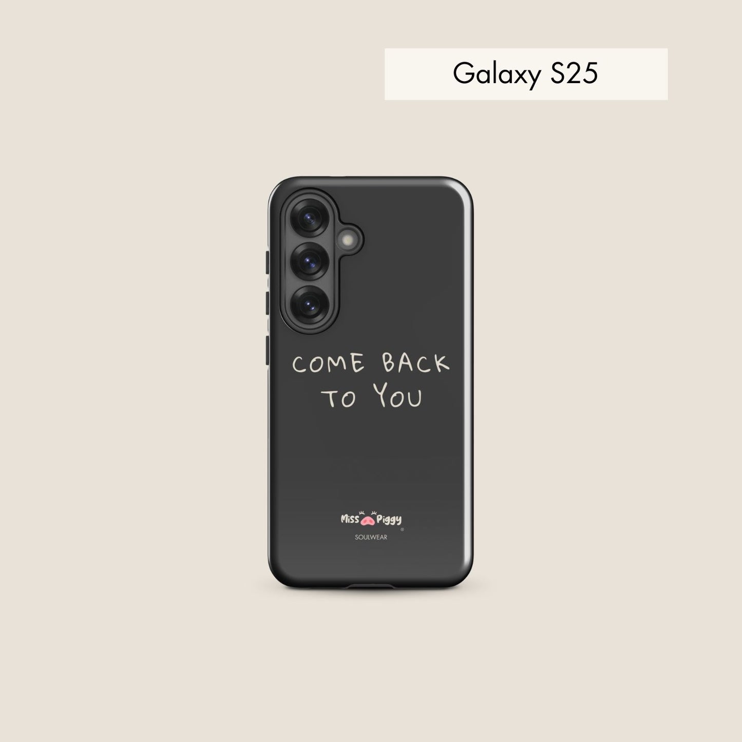 COME BACK charcoal tough phone case for Samsung.