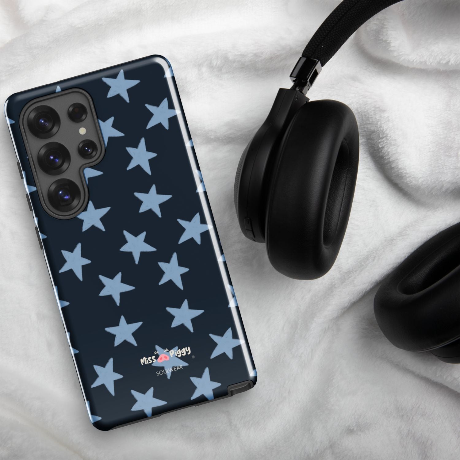 STAR navy tough phone case for Samsung.
