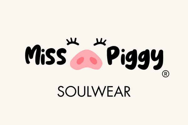 Logo of Miss Piggy Soulwear on a beige background