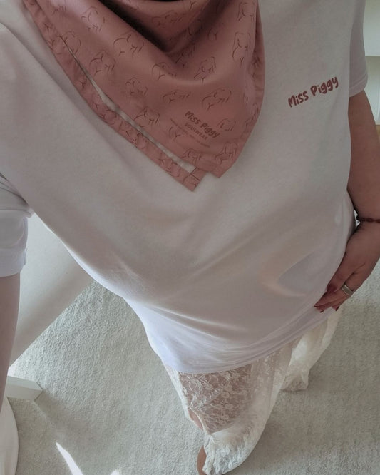 MORE YOU recycled bandana in clay pink by Miss Piggy – Soulwear.