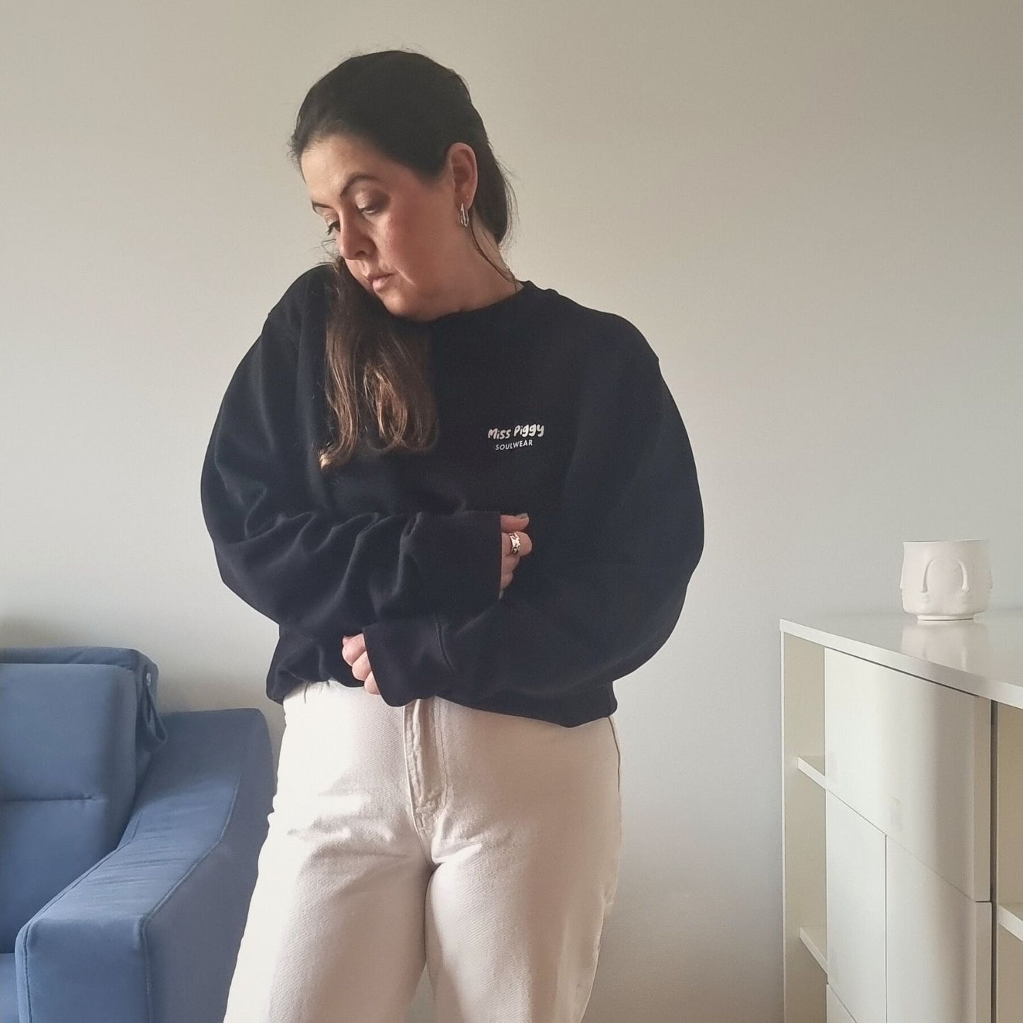 PROTOCOL ORGANIC SWEATER black