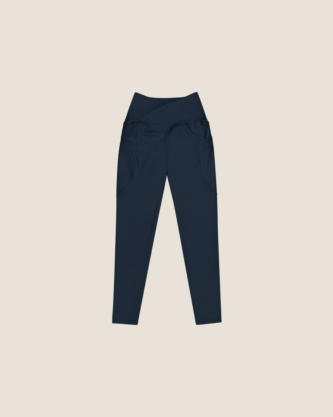 ABYSS MOVE Leggings in navy with blue print, made from recycled materials.