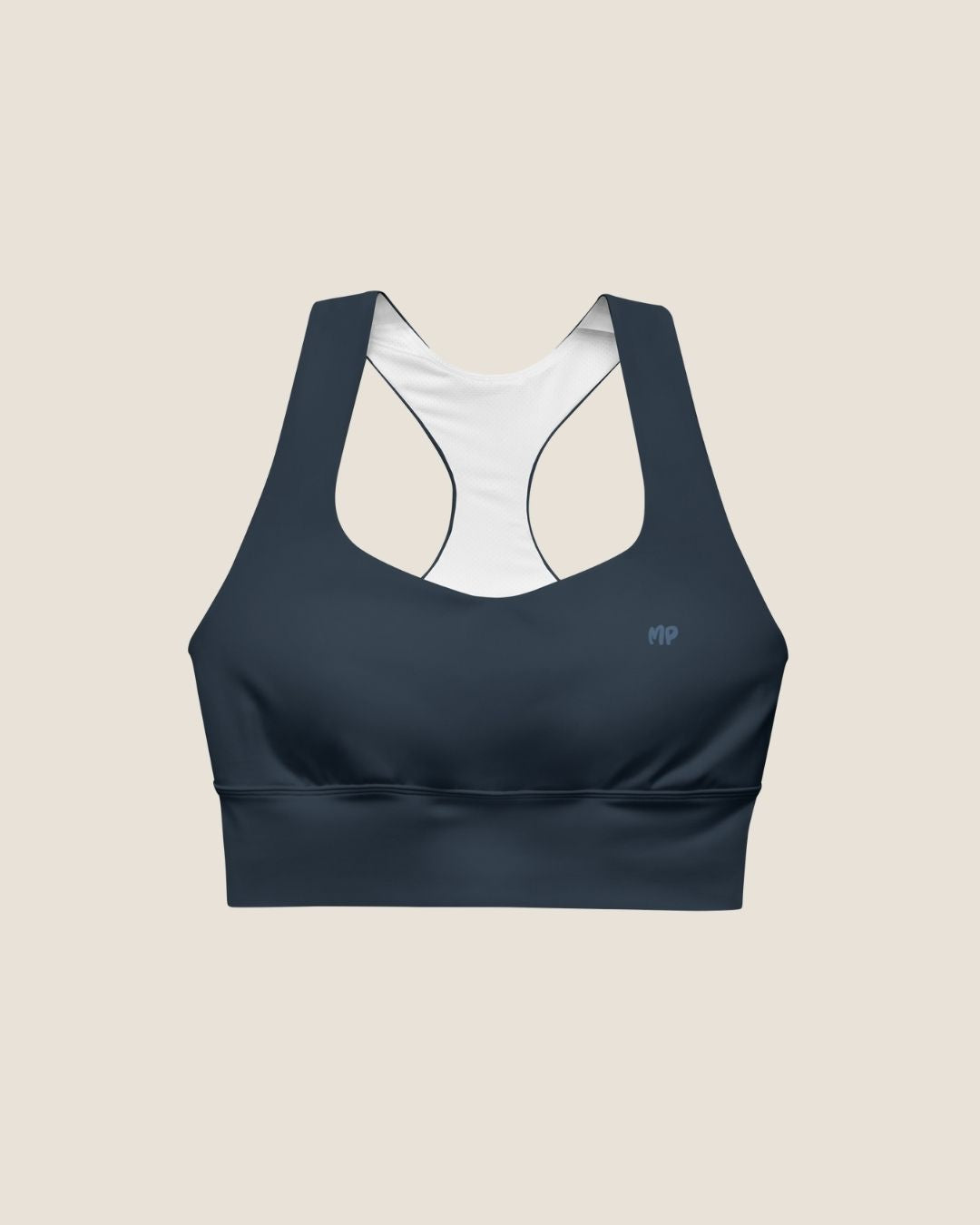 ABYSS MOVE Top in navy, minimal sustainable activewear by Miss Piggy – Soulwear.