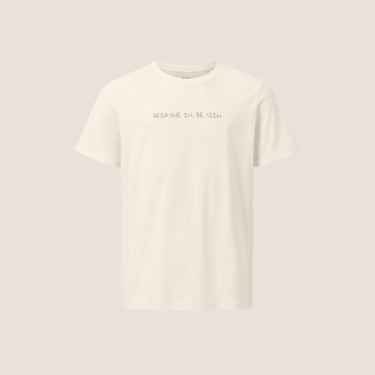Unisex vintage white t-shirt with in organic cotton.