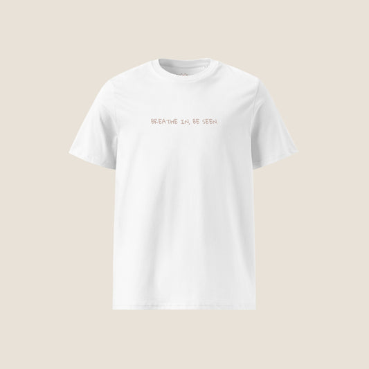 White organic t-shirt from Miss Piggy Soulwear collection.