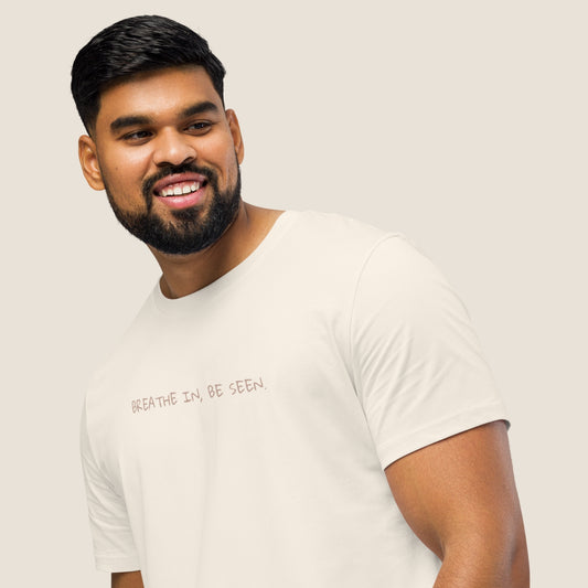 Unisex vintage white t-shirt with in organic cotton.