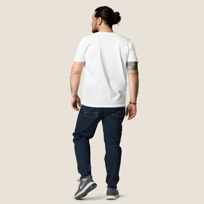 White organic t-shirt from Miss Piggy Soulwear collection.