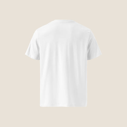 White organic t-shirt from Miss Piggy Soulwear collection.
