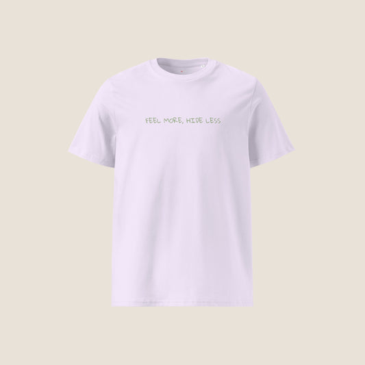 Lavender organic t-shirt from Miss Piggy Soulwear capsule.