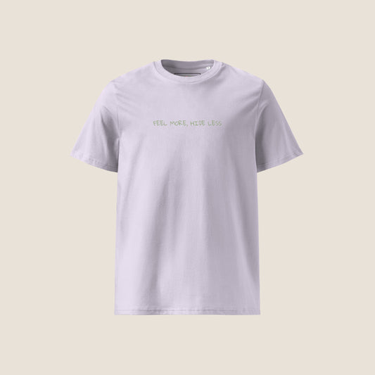 Lavender organic t-shirt from Miss Piggy Soulwear collection.