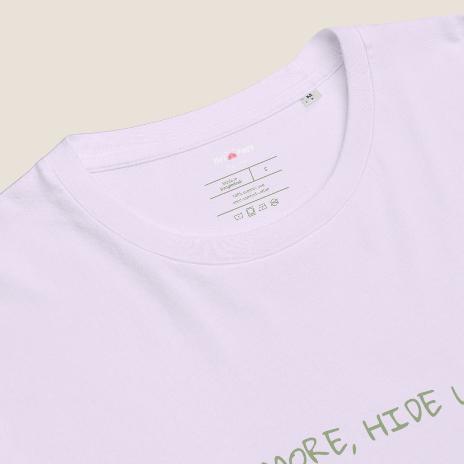 Lavender organic t-shirt from Miss Piggy Soulwear capsule.