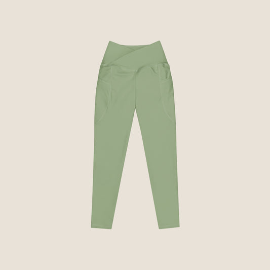 High-waisted GRACE leggings made from recycled materials, offering gentle compression and effortless motion. Soulwear for movement without pressure.