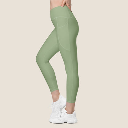 High-waisted GRACE leggings made from recycled materials, offering gentle compression and effortless motion. Soulwear for movement without pressure.