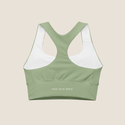 GRACE sport top - designed to move freely and hold the body with softness and strength. A soulwear essential for grounded flow.