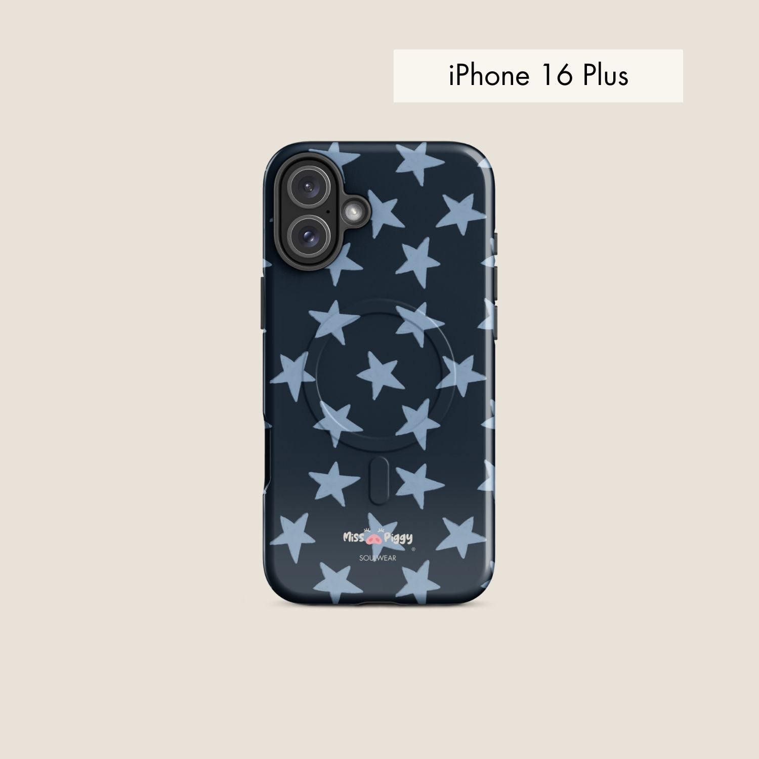 STAR navy magsafe phone case for iPhone.