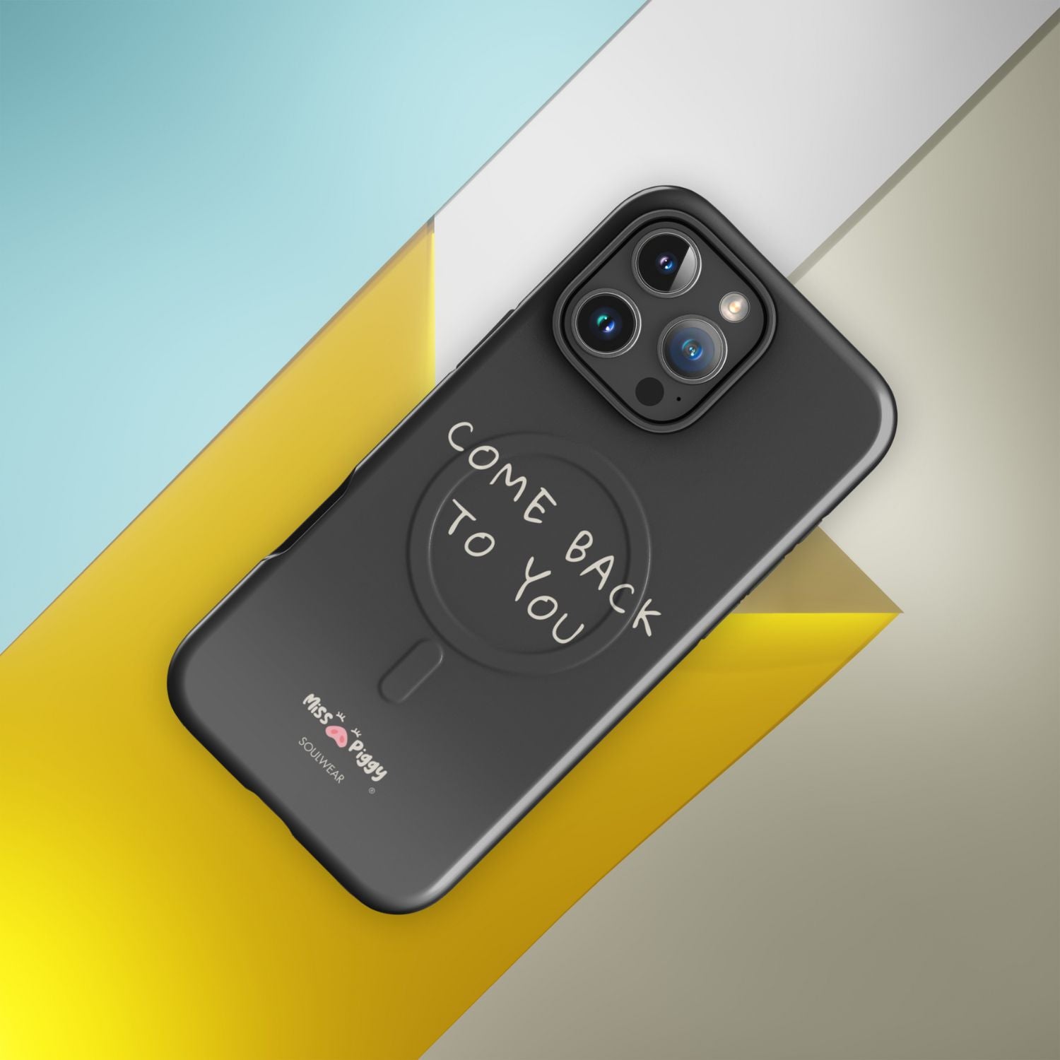 COME BACK charcoal magsafe phone case for iPhone.