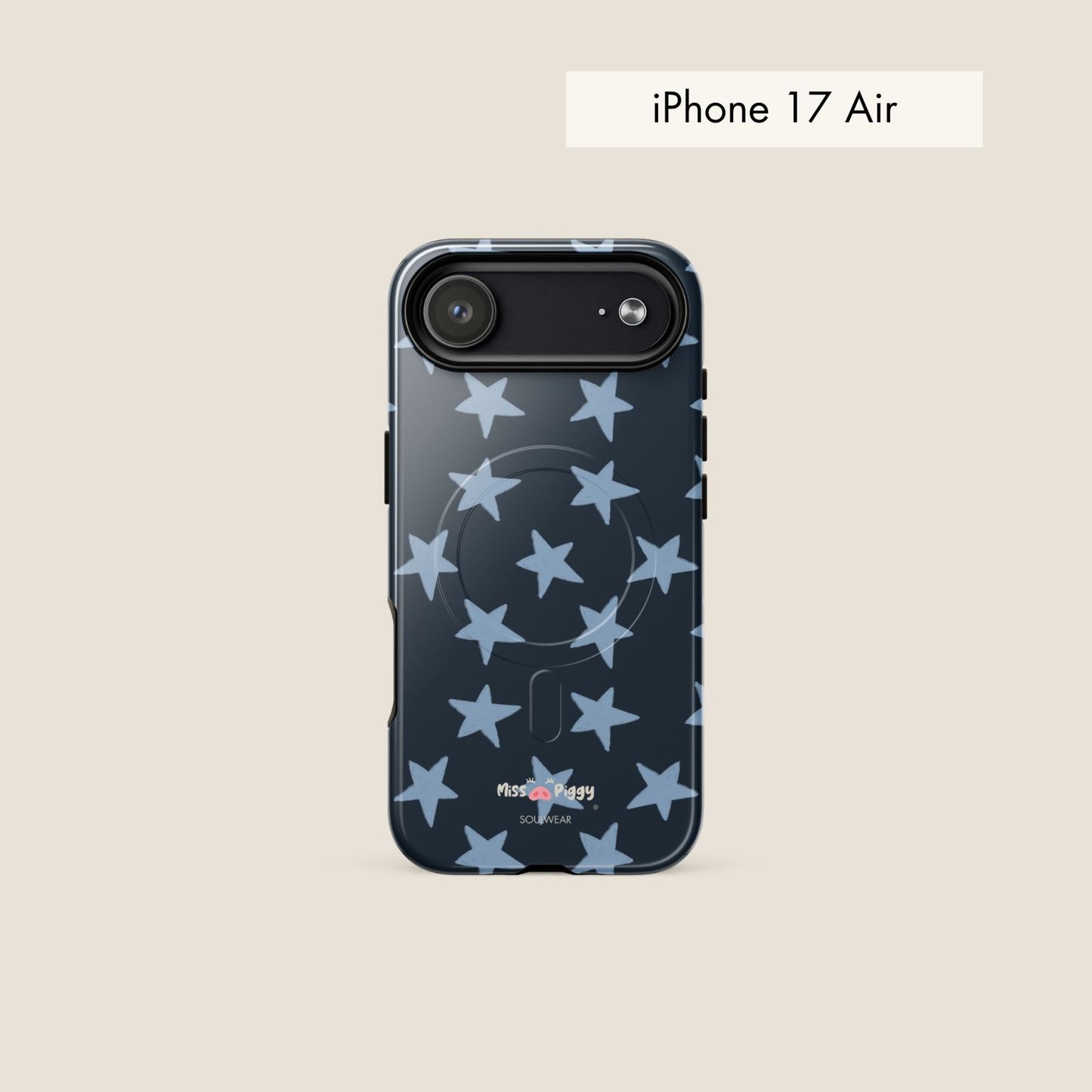 STAR navy magsafe phone case for iPhone.