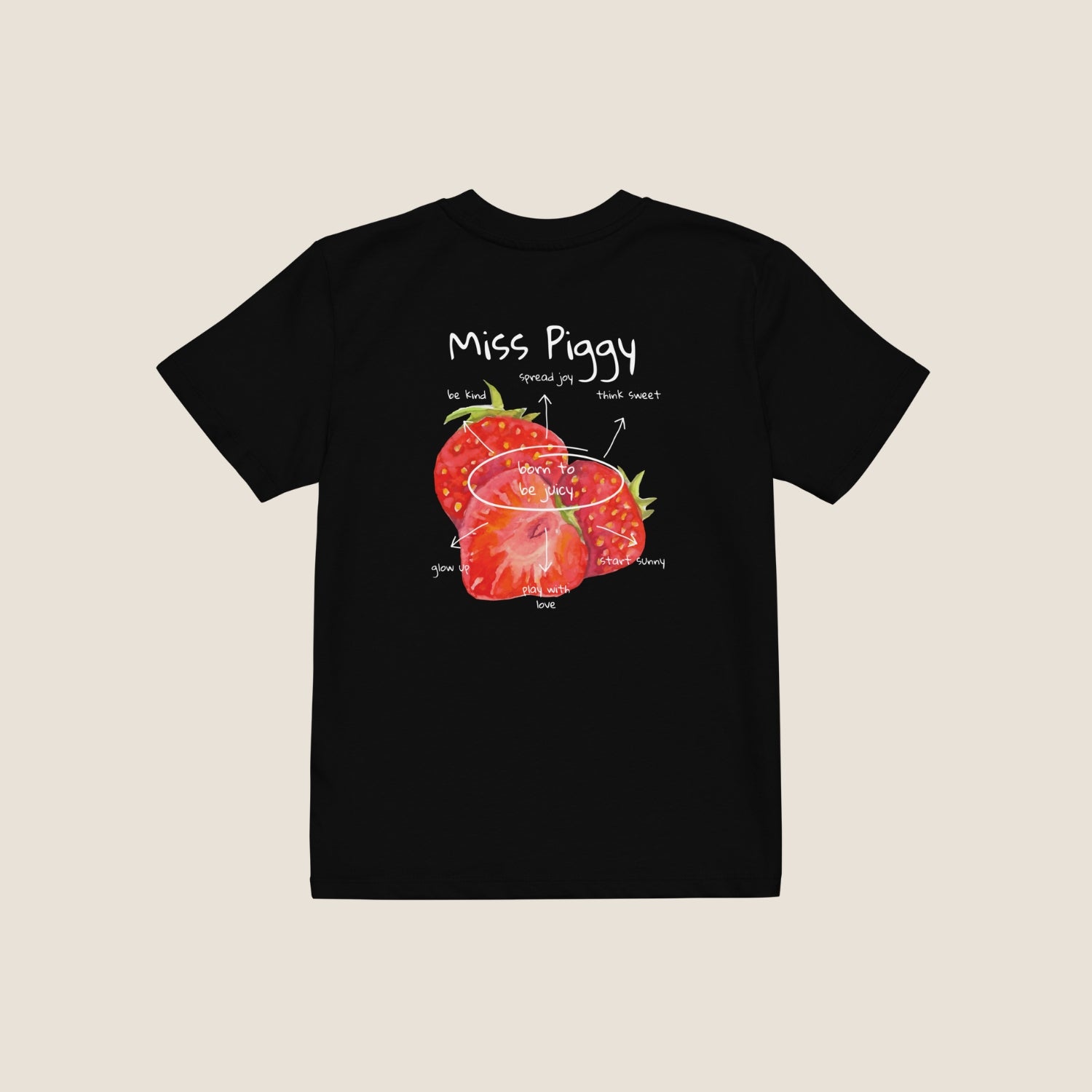 JUICY kids organic t-shirt by Miss Piggy – Soulwear Kids tee in black